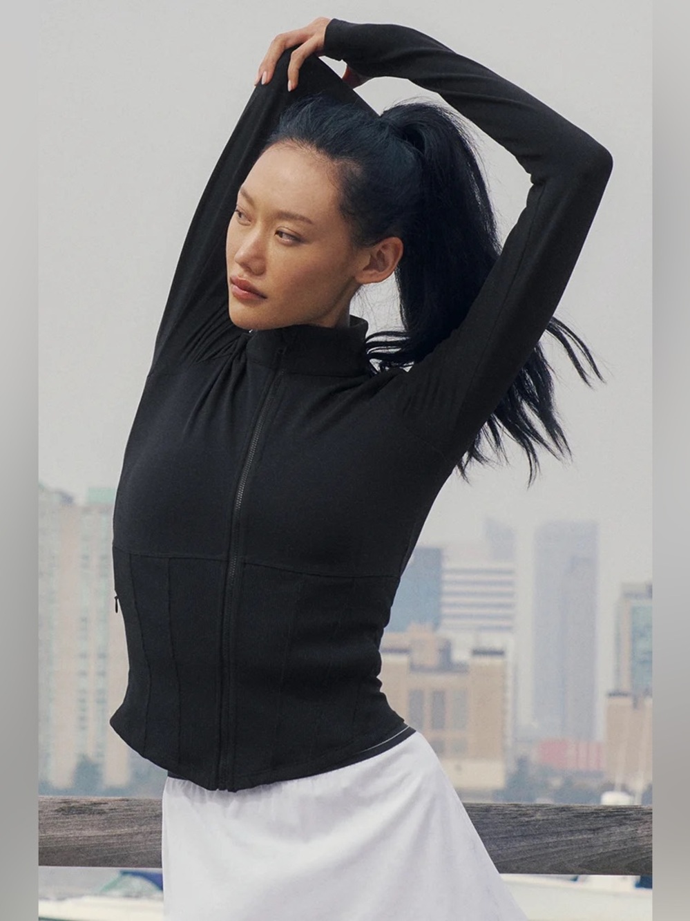 Airbrush Corset Full Zip Jacket